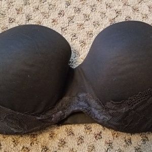 Body by Victoria black strapless bra. Size 34C